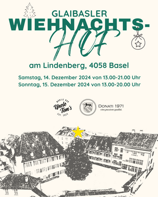 Glaibasler Wiehnachtshof 2024 im Hatstätterhof am Lindenberg Basel