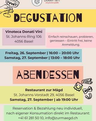 Degustation der Weine von Renato Ratti in der Vinoteca Basel