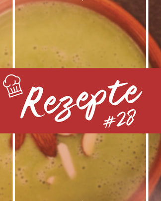 Brokkolicremesuppe mit gerösteten Zimtmandeln