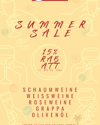 Summer Sale bei Donati Vini mit 15% auf Weiss-, Rosé- und Schaumwein
