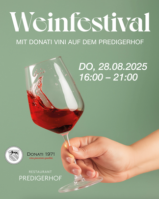 Weinfestival Italienischer Sommernachtstraum im Restaurant Predigerhof Basel