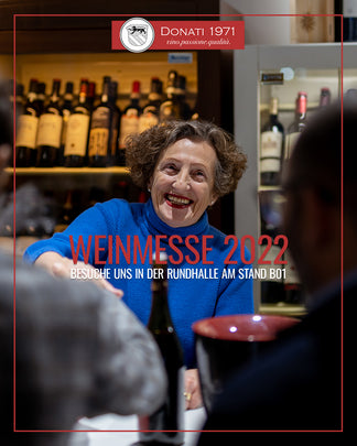 Donati Vini an der Weinmesse Basel 2022, Stand B01 mit Marilen und Beat Schwald