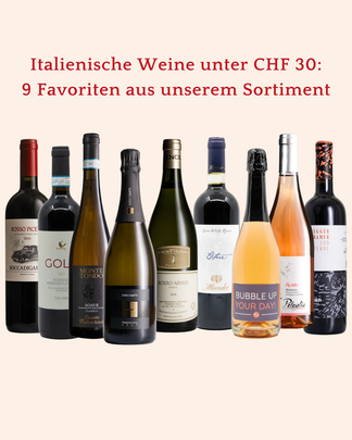 Auswahl italienischer Weine unter 30 CHF von Donati Vini, rot, weiss, rosé und prickelnd