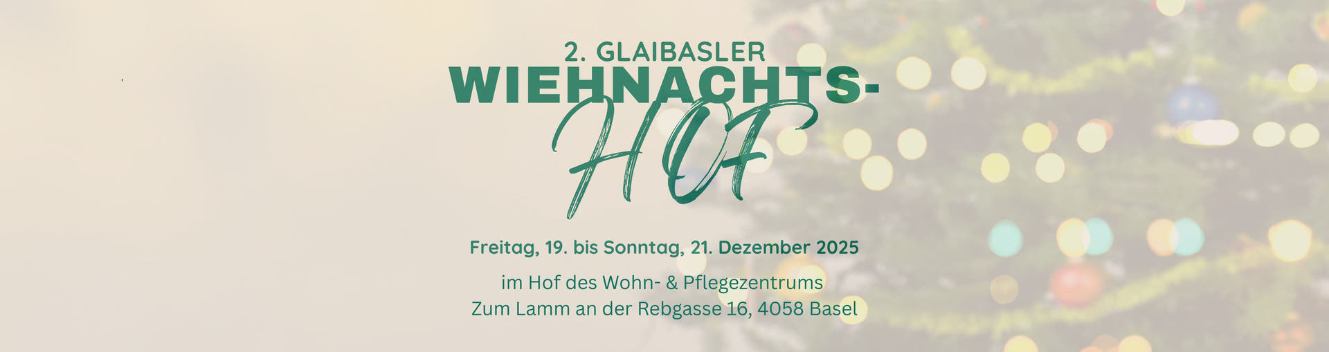 zum 2. Mal findet der Glaibasler Wiehnachtshof von Donati Vini statt